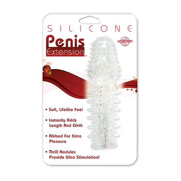 14 Cm Silicone Penis Extension Sleeve Clear