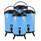 8L Stainless Steel Milk Tea Barrel With Faucet Blue
