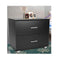 Bedside Table with Drawers MDF Wood Black