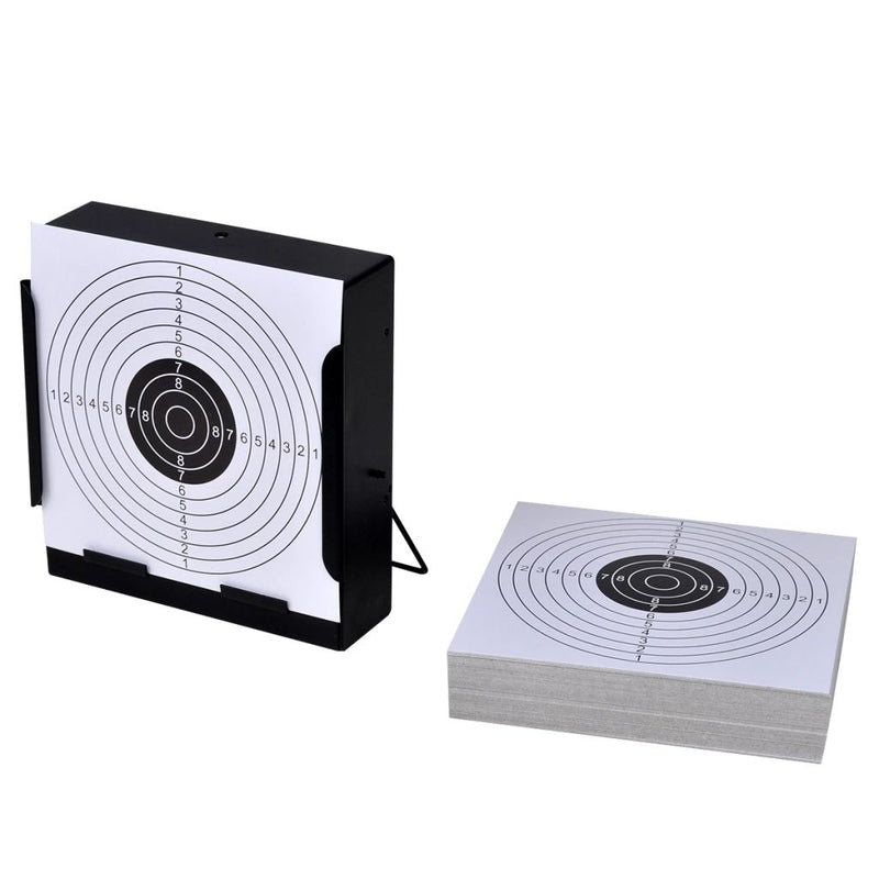 14 Cm Square Target Holder Pellet Trap And 100 Paper Targets
