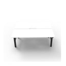 1500Mm 2Person Workstation Natural White And Black