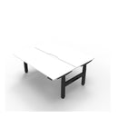 1500Mm 2Person Workstation Natural White And Black