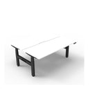 1500Mm 2Person Workstation Natural White And Black