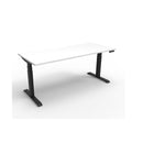 1500Mm Single Sided Workstation Natural White And Black