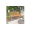 150 Cm Garden Bench Solid Teak Wood