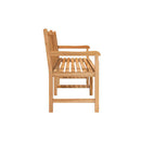 150 Cm Garden Bench Solid Teak Wood