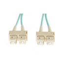 15M Sc Sc Om3 Multimode Fibre Optic Cable Aqua
