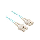 15M Sc Sc Om3 Multimode Fibre Optic Cable Aqua