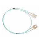 15M Sc Sc Om3 Multimode Fibre Optic Cable Aqua