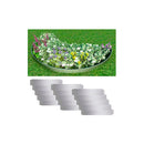 15 Pcs Lawn Fence Set Galvanised Steel