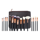 15Pcs Soft Pro Face Powder Makeup Brushes Set Blending Highlight Tools