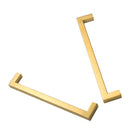 15X Brushed Brass Drawer Pulls Kitchen Cabinet Handles Gold Finish