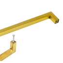15X Brushed Brass Drawer Pulls Kitchen Cabinet Handles Gold Finish