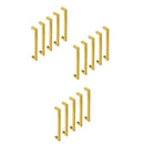 15X Brushed Brass Drawer Pulls Kitchen Cabinet Handles Gold Finish