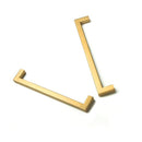 15X Brushed Brass Drawer Pulls Kitchen Cabinet Handles Gold Finish