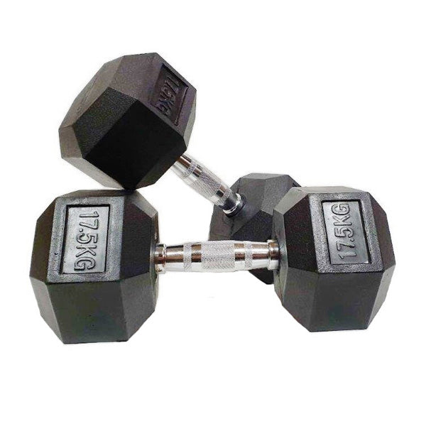 Morgan Rubber Hex Dumbbells Pair