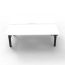 1800Mm Back To Back Workstation Natural White And Black