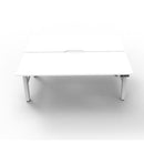 1800Mm Back To Back Workstation Natural White And White