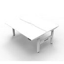 1800Mm Back To Back Workstation Natural White And White
