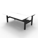 1800Mm Workstation With Cable Tray Natural White And Black