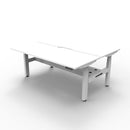 1800Mm Workstation With Cable Tray Natural White And White