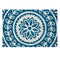 180Cm Floral Recycled Plastic Reversible Outdoor Rug Blue And White