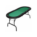 185Cm 8 Player Folding Poker Blackjack Table With Cup Holder