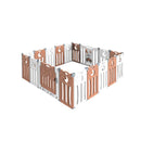 18 Panels Kids Baby Playpen Foldable Child Safety Gate Toddler Fence