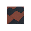18 Pcs Fall Protection Tiles Rubber Black