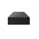 18 Pcs Fall Protection Tiles Rubber Black