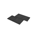 18 Pcs Fall Protection Tiles Rubber Black