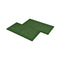 18 Pcs Rubber 50 X 50 X 3 Cm Green Fall Protection Tiles