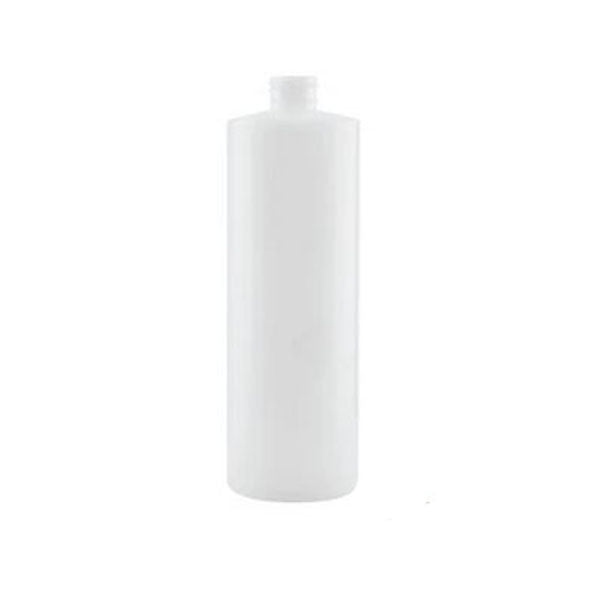 1L Hdpe Clear Round Bottle Plastic White Screw Cap Food Storage
