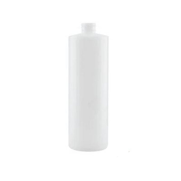 1L Hdpe Clear Round Bottle Plastic White Screw Cap Food Storage