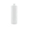 1L Hdpe Clear Round Bottle Plastic White Screw Cap Food Storage