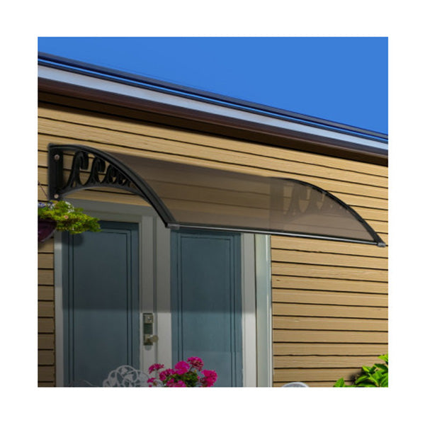 1mx6m DIY Door Canopy Brown