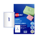 Avery Laser Label Clear L7567 1Up Pack Of 25