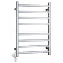Gama Square Chrome Electric Heated Towel Rack 8 Bars