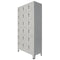 18 Compartment Metal Locker Cabinet