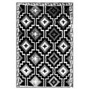 Lhasa Black And Cream Outdoor Rug