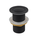 32mm Solid Brass Basin Pop Up Waste with No Overflow Matte Black