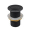 32mm Solid Brass Basin Pop Up Waste with No Overflow Matte Black