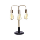 Exposed Bulb Industrial Table Lamp