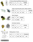 Sliding Gate Hardware Accessories Kit
