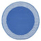 Olympia Blue And White Round Recycled Plastic Outdoor Rug And Mat
