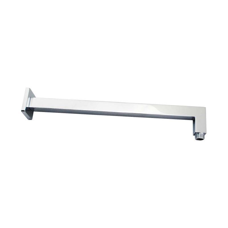 Luxury Square Chrome Brass Wall Mounted Shower Arm