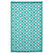 Marina Sea Green And White Recycled Plastic Outdoor Rug And Mat