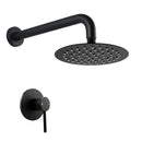 Rainfall Shower Head With 400Mm Arm Wall Mixer Tap Set