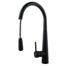 Black Kitchen Sink Mixer Tap Round Pull Out Tap Laundry Sink Faucets