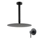 300Mm Rainfall Shower Head With 200Mm Ceiling Arm Wall Mixer Tap Set